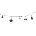 Outdoor 5 Meters Hanging Rope with Hooks Multipurpose Camping Clothes Line for Camping Hiking