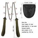 27 Inch 11 Teeth Pocket Chainsaw with Paracord Handle Hand Chain Saw Outdoor Emergency Survival Gear for Camping Hiking Backpacking Wood Tree Cutting
