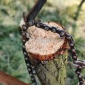 27 Inch 11 Teeth Pocket Chainsaw with Paracord Handle Hand Chain Saw Outdoor Emergency Survival Gear for Camping Hiking Backpacking Wood Tree Cutting