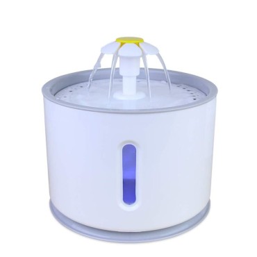 2.4L Automatic Pet Cat Water Fountain with LED Electric USB Dog Cats Pets Mute Drinker Feeder Bowl Pet Drinking Fountain Dispenser