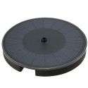 3.5W Solar Fountain Pump with 900mAh Battery Solar-power Fountain Free Standing Water Pump Floating Fountain with 7 Nozzles for Bird Bath Garden Pond