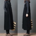 New Fashion Women Corduroy Vintage Dress Pocket Casual Strap Autumn Winter Loose Vest Overall Dress Black/Coffee