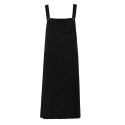 New Fashion Women Corduroy Vintage Dress Pocket Casual Strap Autumn Winter Loose Vest Overall Dress Black/Coffee