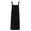 New Fashion Women Corduroy Vintage Dress Pocket Casual Strap Autumn Winter Loose Vest Overall Dress Black/Coffee