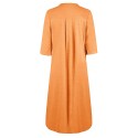Women Shirt Dress with Pockets 3/4 Sleeve Buttons Dress Vintage Holiday Casual Long Shirts