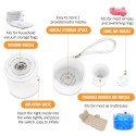 Mini Air Pump with Light 1400mAh Rechargeable Air Pump Wireless Electric Inflation Pump for Air Mattress Swimming Rings Inflatable Beds