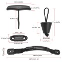 Kayak Carry Handles Drain Plugs Pull T-Handles Pad Eyes Kit for Kayak Canoe Boat