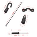 Kayak Paddle Keeper Kayak Bungee Paddle Holder Kit Kayak Paddle Clip Kayak Rigging Accessory with Rivets