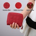 Fashion Women Wallet Zipper PU Leather Bifold Short Wallet Credit Card Coin Holder Mini Pocket Purse