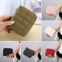 Fashion Women Wallet Zipper PU Leather Bifold Short Wallet Credit Card Coin Holder Mini Pocket Purse