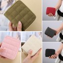 Fashion Women Wallet Zipper PU Leather Bifold Short Wallet Credit Card Coin Holder Mini Pocket Purse