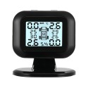 GOOLSKY TPMS Tire Pressure Monitoring System Wireless Real-time  LCD Display 4 External Sensors Alarm Function